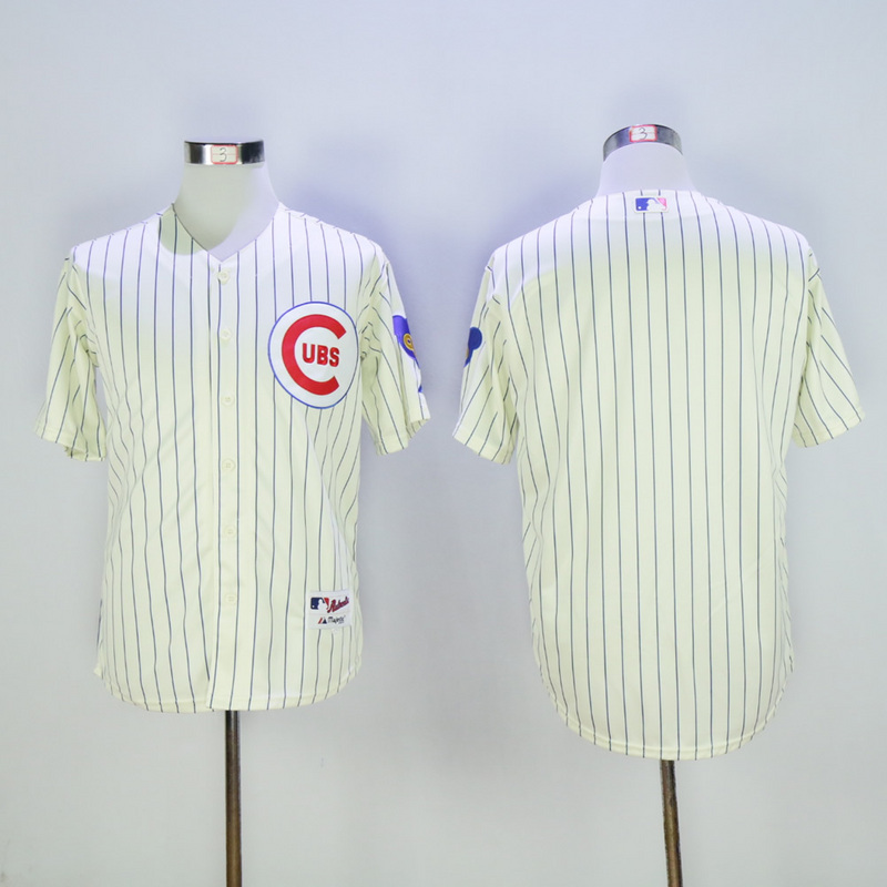 Men Chicago Cubs Blank Cream Throwback 1969 MLB Jerseys